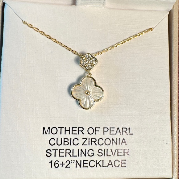 Rachel Zoe Four Leaf Clover Necklace Rachel Zoe 14K Gold Over